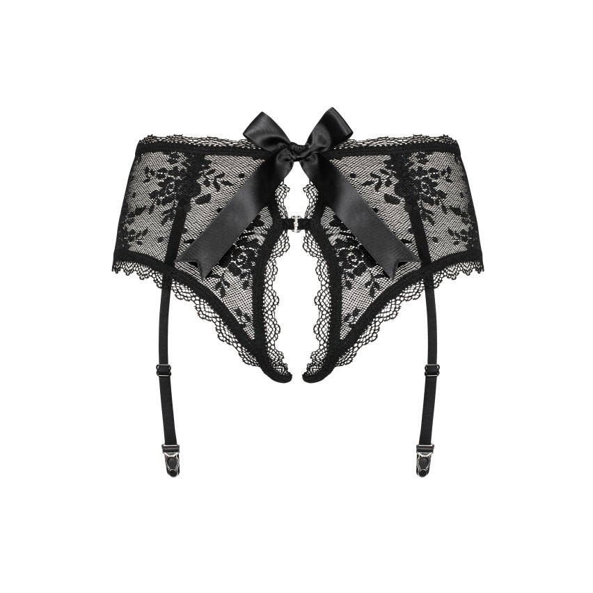 Sexy reggicalze cavallo e retro aperto Obsessive Behindy garter belt