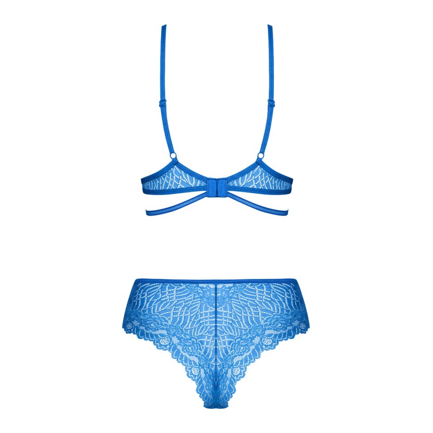 Sensuale set coordinato blu Obsessive Bluellia 2-pcs set 