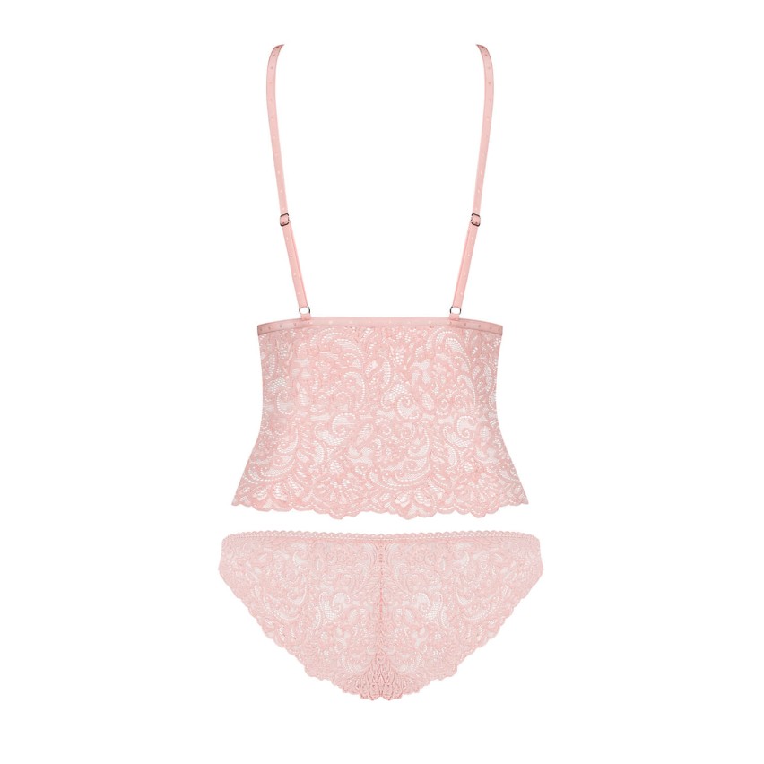 Completino intimo Obsessive Delicanta top & panties rosa