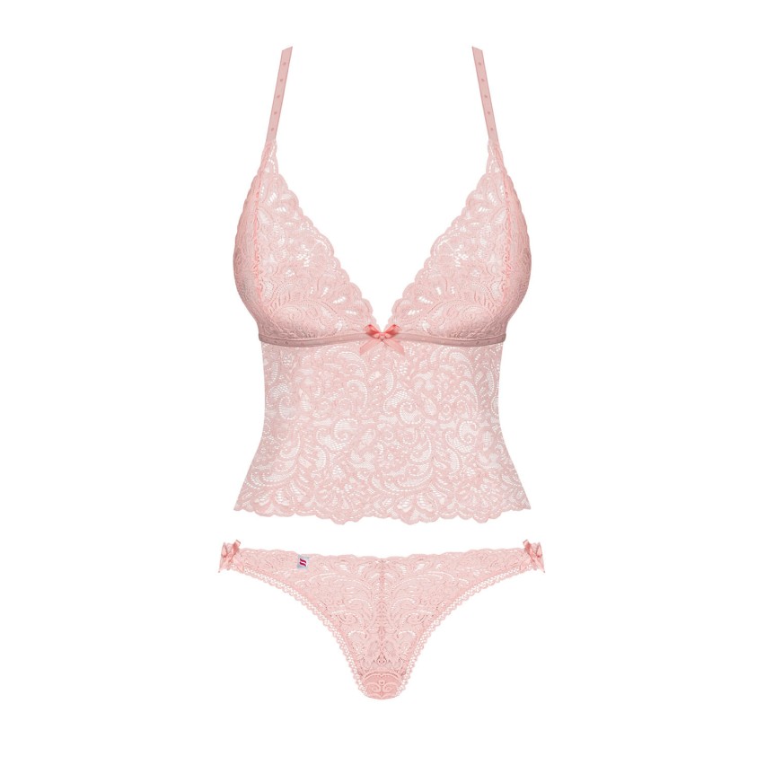 Completino intimo Obsessive Delicanta top & panties rosa