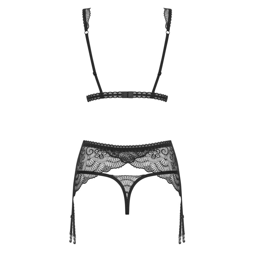 Set sexy Reggiseno + reggicalze + perizoma Obsessive Firella
