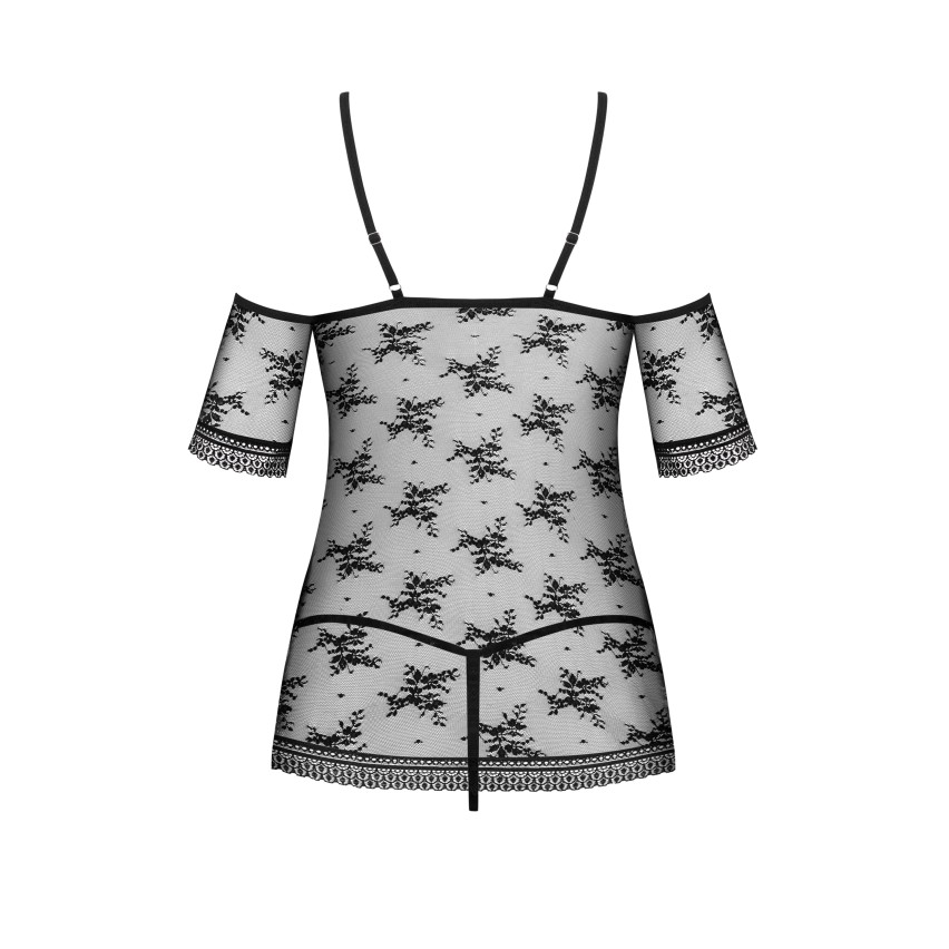 Babydoll + perizoma set Obsessive pizzo florale Jennifairy