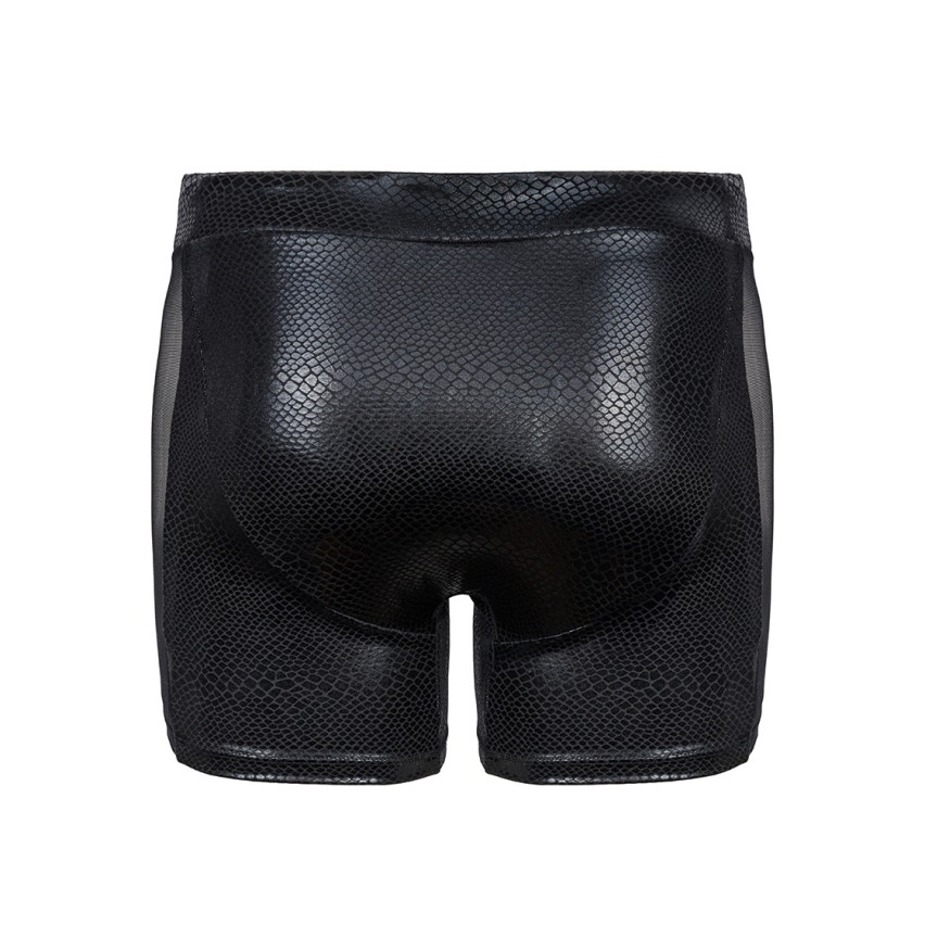 Boxer pantaloncino da bagno uomo effetto pitonato Obsessive Punta negra