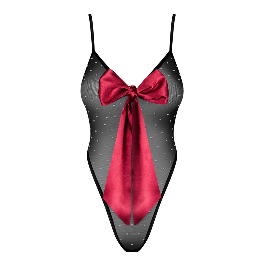 Body perizoma sexy con fiocco rosso Obsessive Tienesy