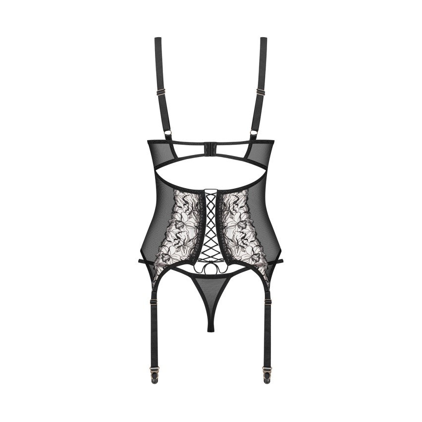 Coordinato corsetto + perizoma Obsessive Vila Blanes corset & thong