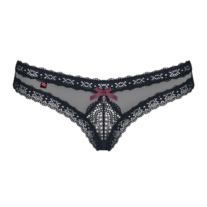 Sexy slip panty Obsessive 820-pan-1 nero in pizzo