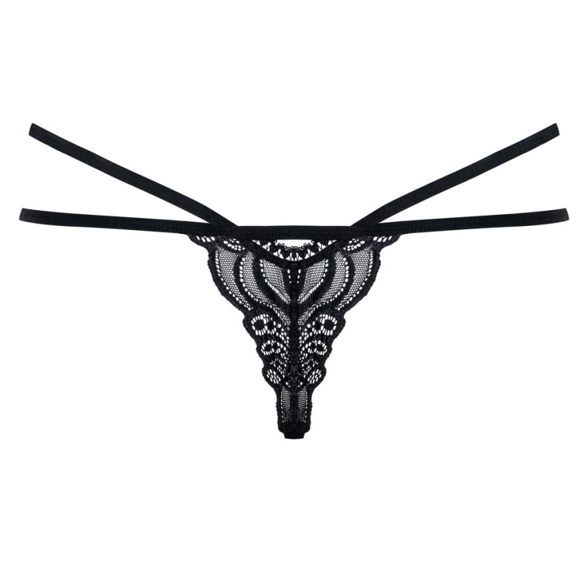 Perizoma sexy hot Obsessive 828-tho-1 pizzo nero
