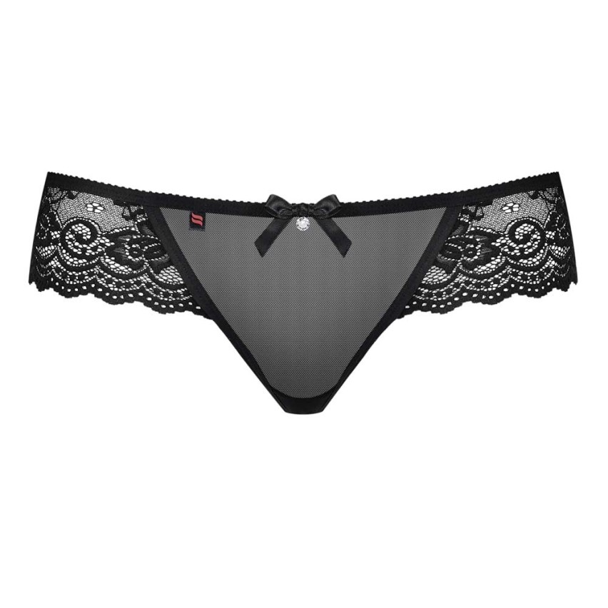 Sexy perizoma Obsessive 854-tho-1 nero con pizzo
