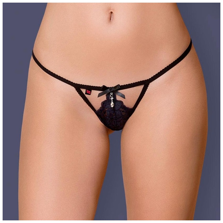 Sexy perizoma Obsessive 866-tho-1 nero gioiello