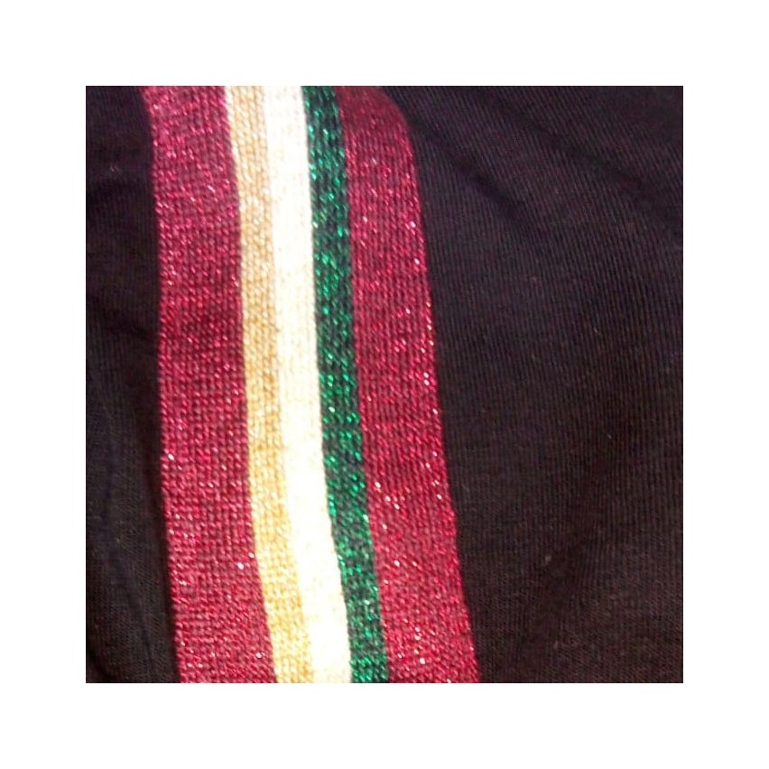 Leggings jadea 4082 fascia lurex cotone elasticizzato
