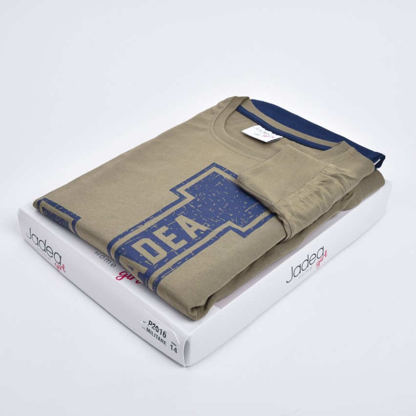Pigiama bimba ragazza Jadea cotone militare P2016