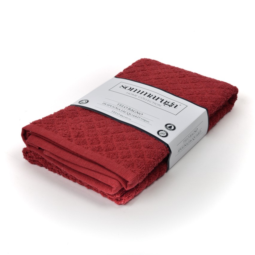 Telo doccia in spugna sommaruga Jacquard 550gsm Blu