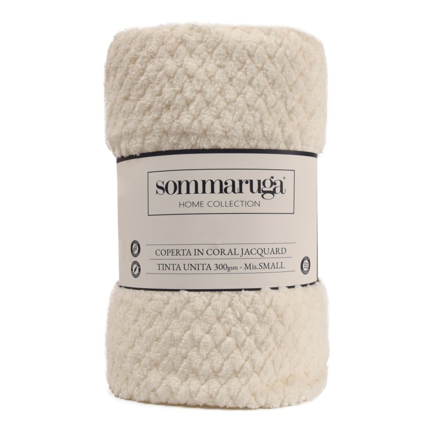Coperta in coral jacquard Sommaruga Paride 120x140