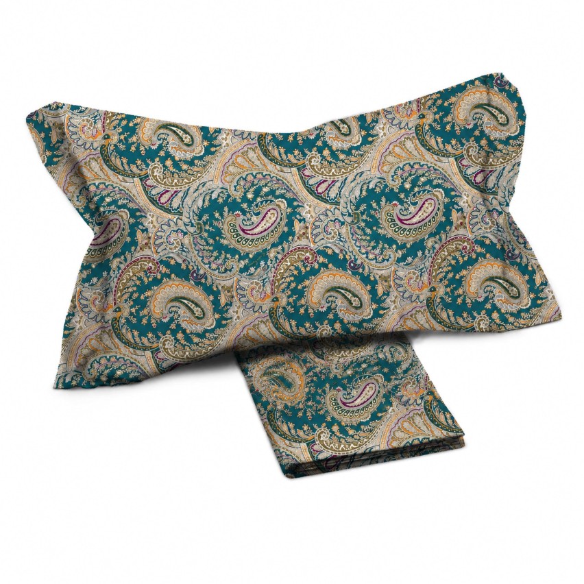 Parure copripiumino motivo paisley percalle di cotone Enrico Coveri vinia