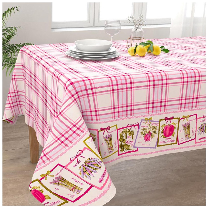 Tovaglia tavola Irge 100% cotone a quadri Alba Pepper