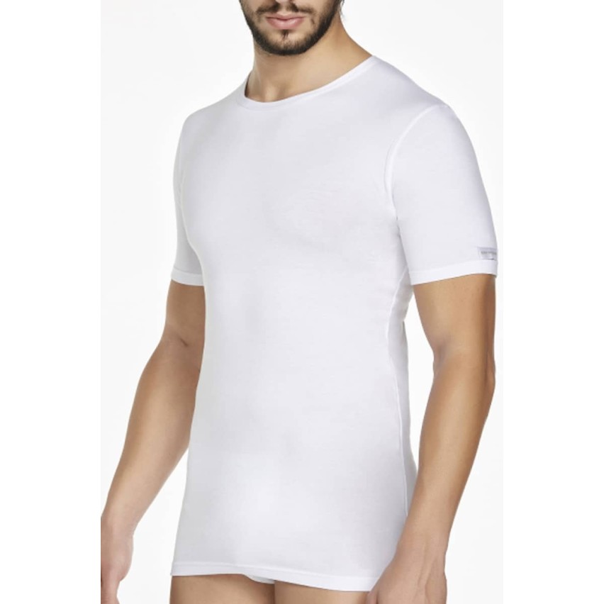 Maglia da uomo girocollo mezza manica Pierre cardin pcu100 cotone bi-elastico 