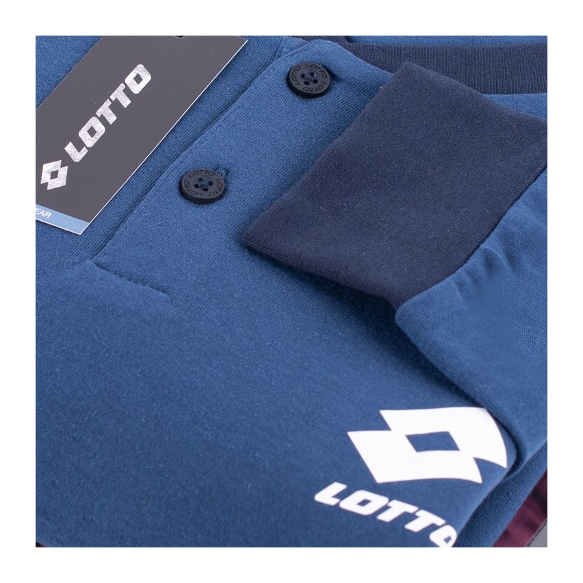 Pigiama uomo Lotto LP4064 in caldo cotone con polsini jeans