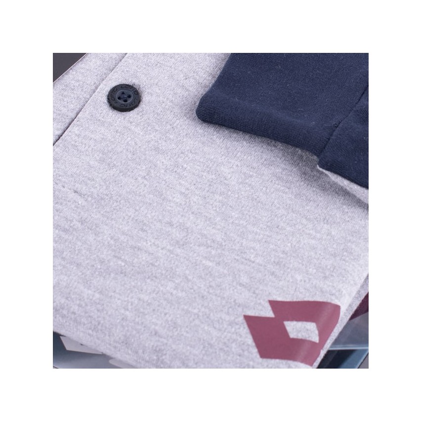 Pigiama uomo Lotto LP4068 caldo cotone con polsini grigio