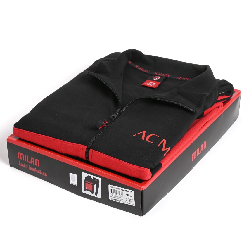 Tuta ufficale AC Milan bambino uomo in  cotone felpato1090