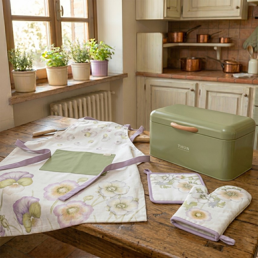 Set porta pane + presina + guanto Thun Bloom - 4 pezzi