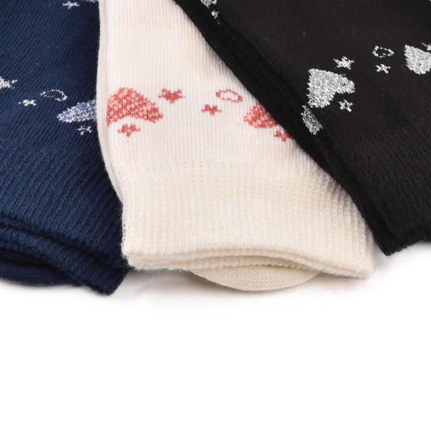 Calze bimba caldo cotone Prisco Jane A cuori 6 paia