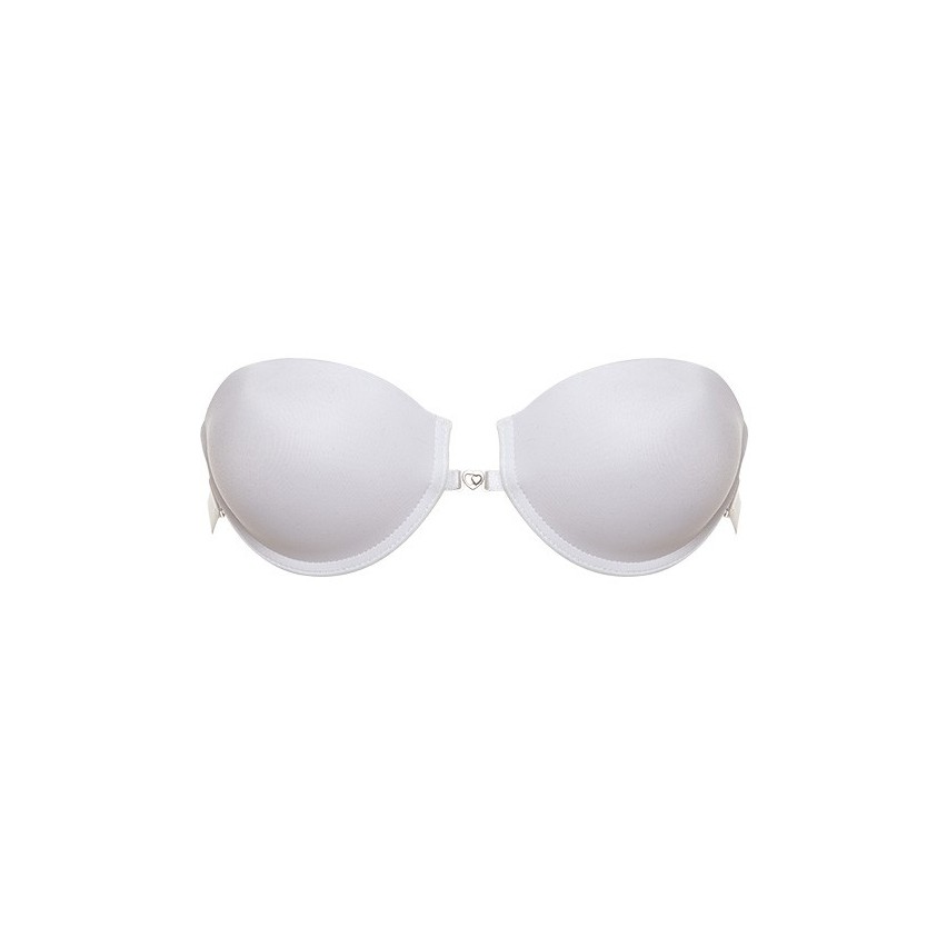 Reggiseno fascia Lormar lynette schiena scoperta spalline trasparenti