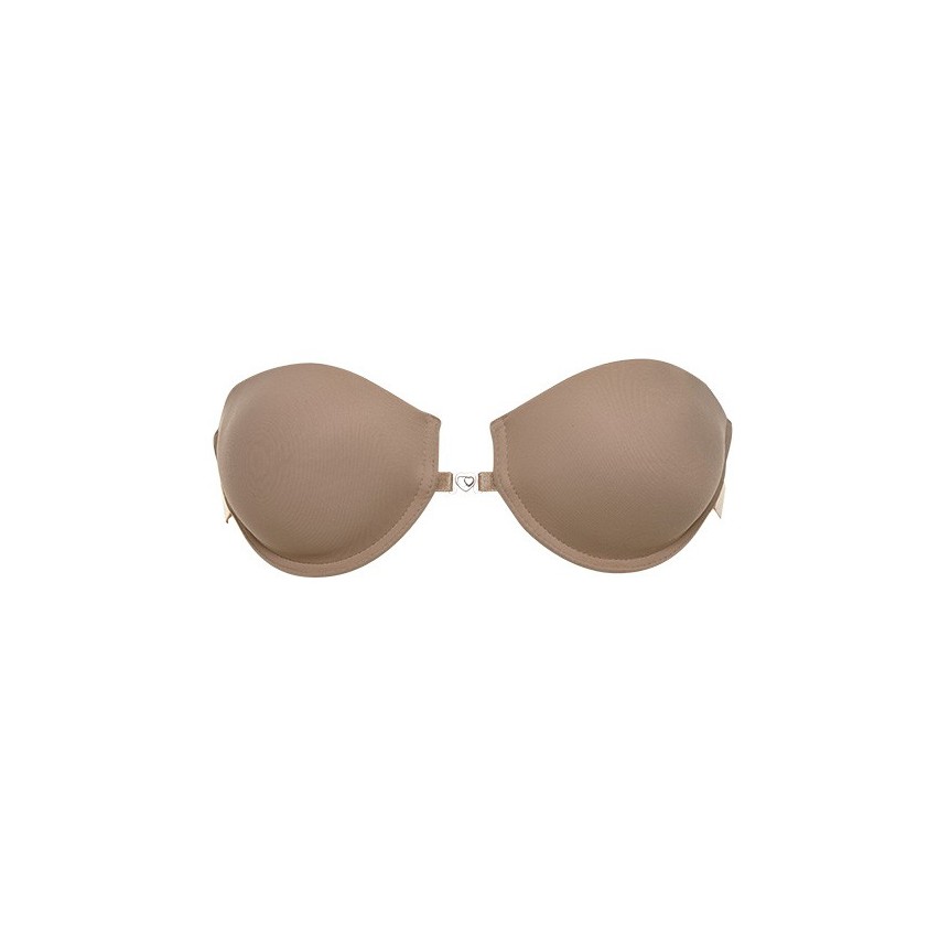 Reggiseno fascia Lormar lynette schiena scoperta spalline trasparenti