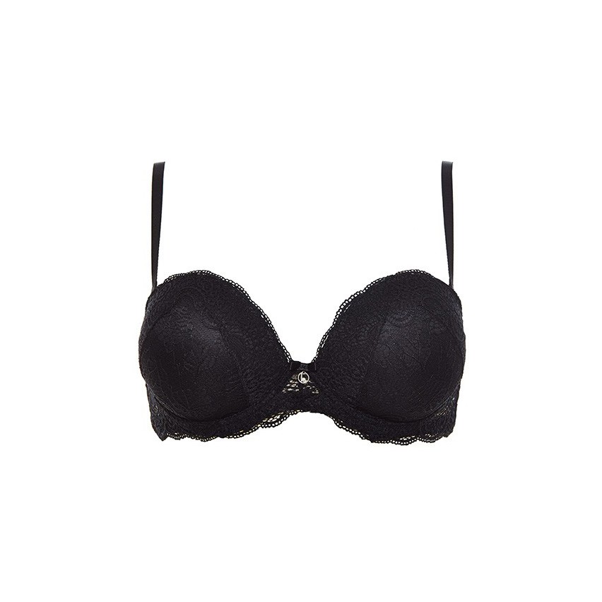 Reggiseno fascia super push up Lormar double extra pizzo