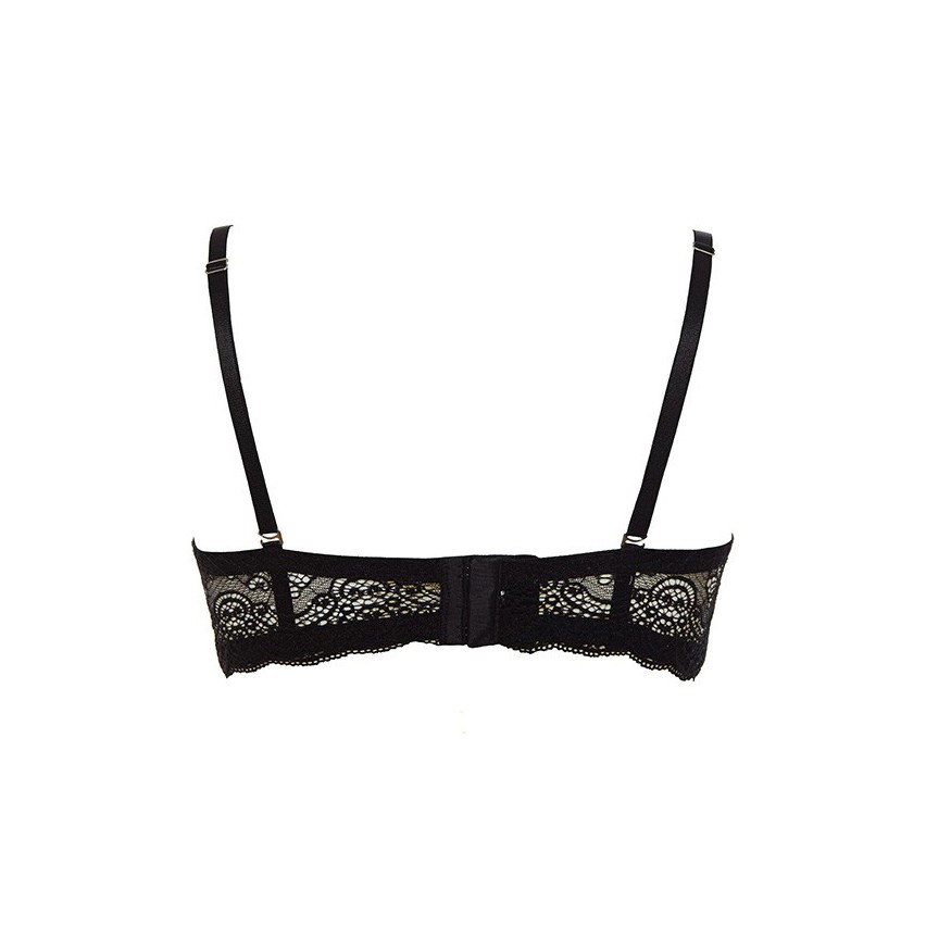 Reggiseno fascia super push up Lormar double extra pizzo