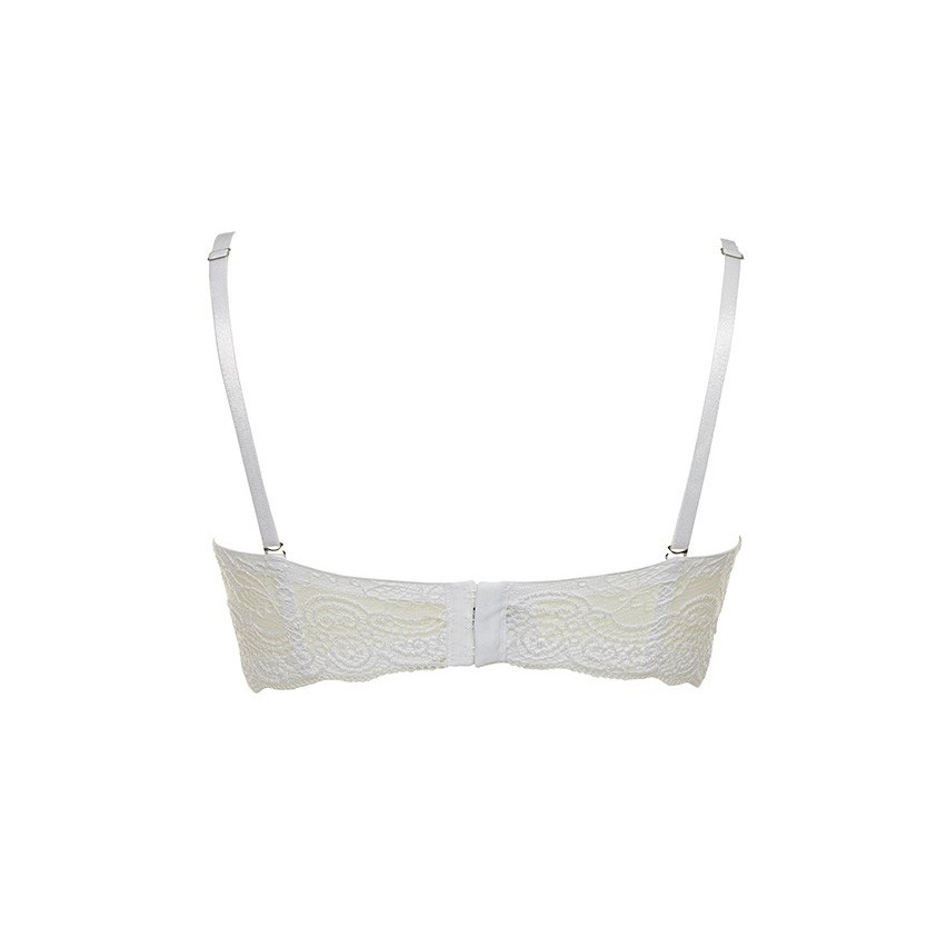 Reggiseno fascia super push up Lormar double extra pizzo