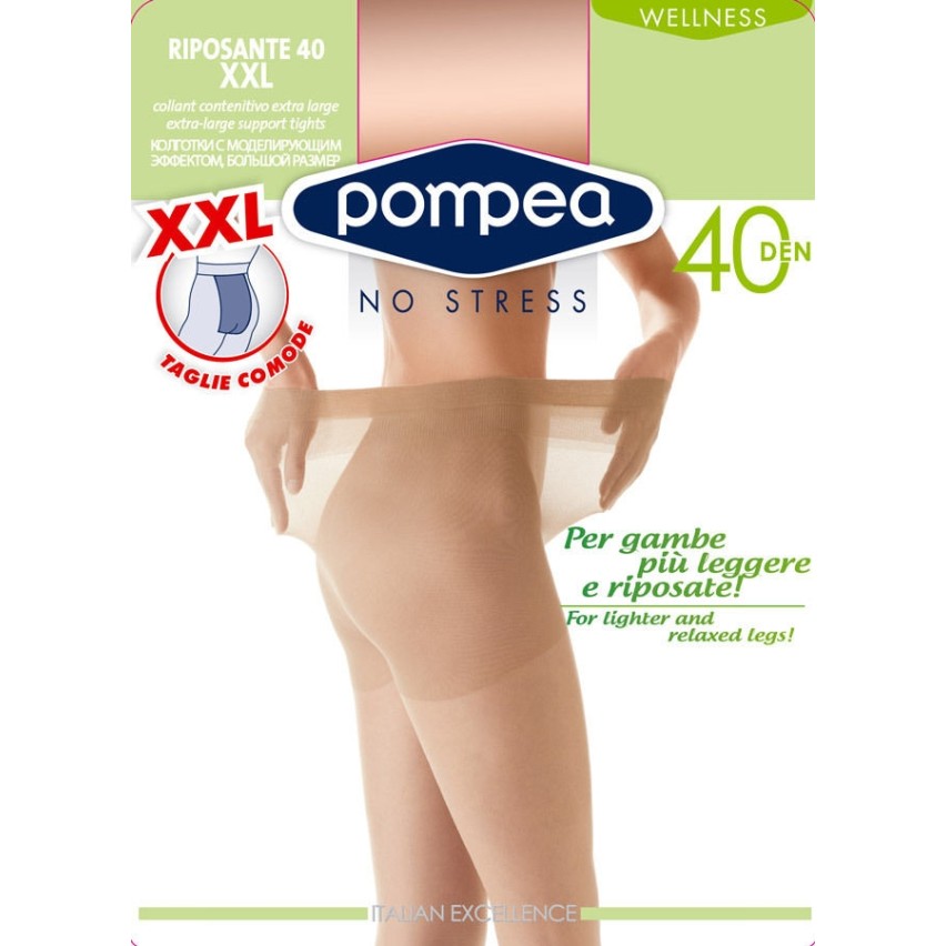 Collant riposante pompea 40 den set da 3 paia