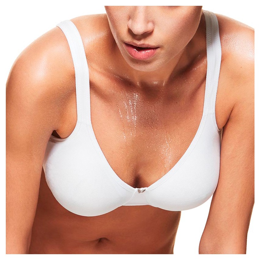 Reggiseno sportivo Papillon s2575 traspirante preformato con apertura posteriore