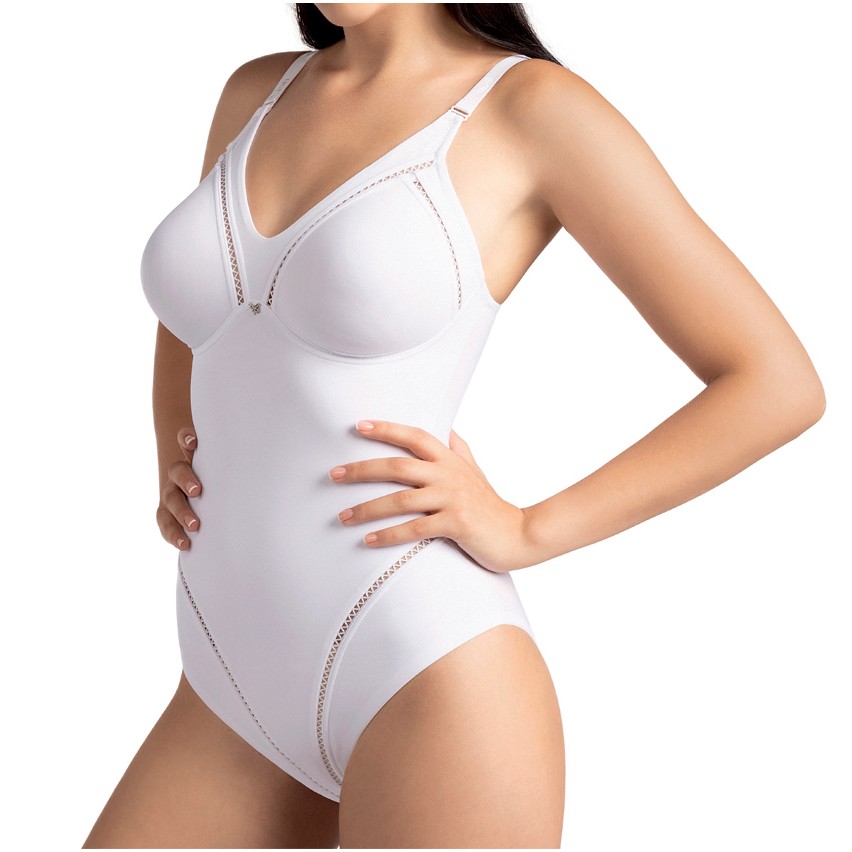 Body contenitivo modellante Papillon S6738 senza ferretto microfibra