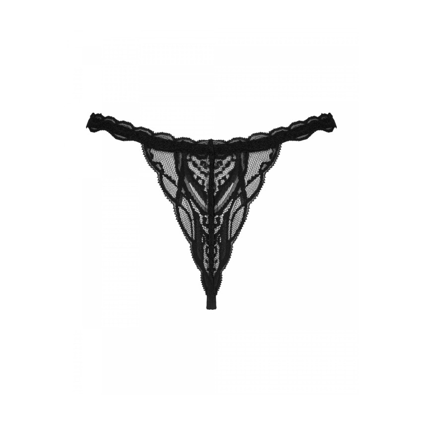 Perizoma intimo sexy aperto stringhe e pizzo Obsessive Sedila 