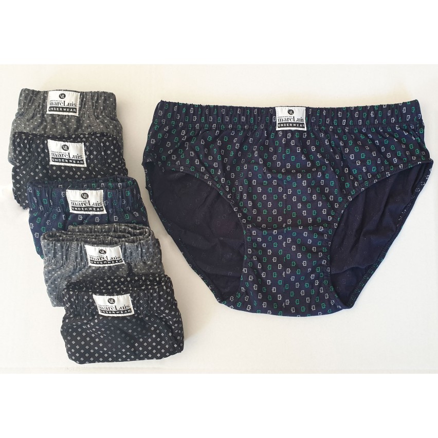 Slip uomo Marc Luis 454 scuri a fantasia cotone 6 pezzi
