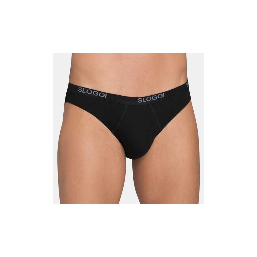 Slip da uomo sloggi mini vita bassa cotone 2 pezzi