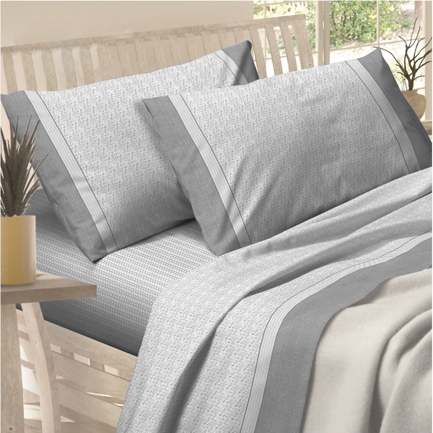 Completo letto lenzuola flanella Preziosa Soffice D21