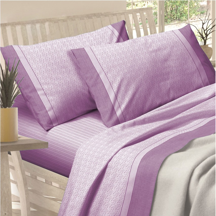 Completo letto lenzuola flanella Preziosa Soffice D21