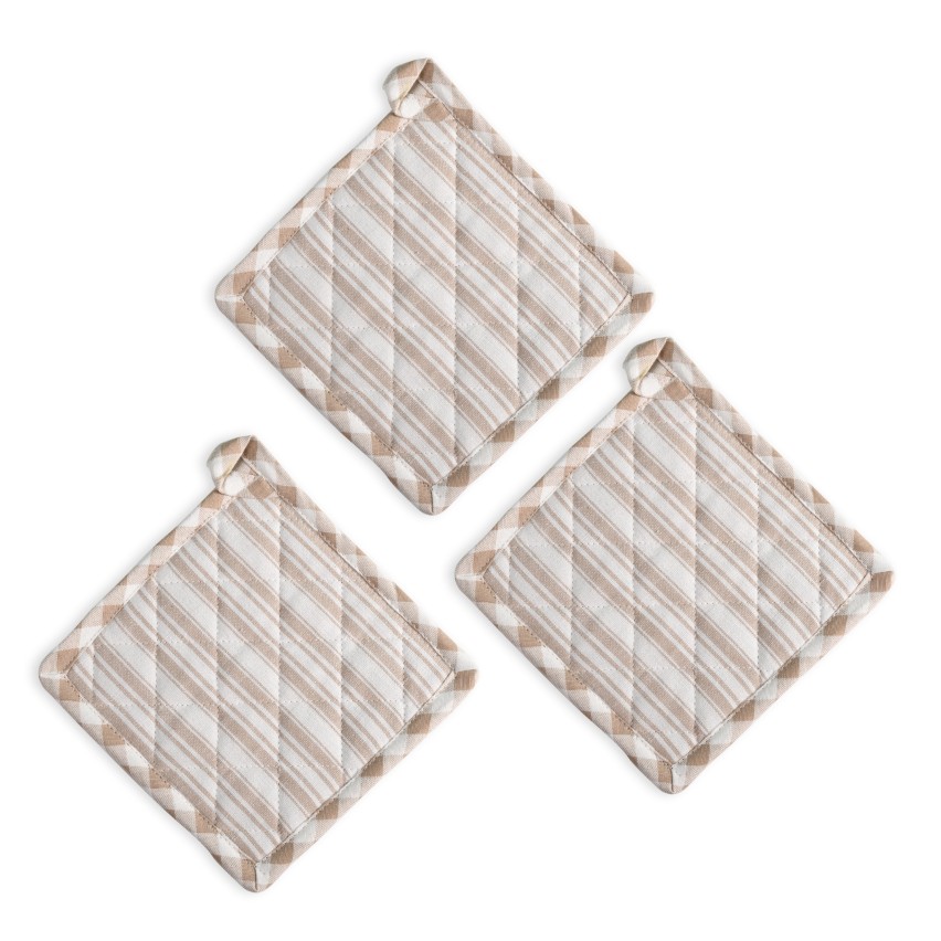 Presine cucina set 3 pezzi Fantasy cotone Sommaruga 