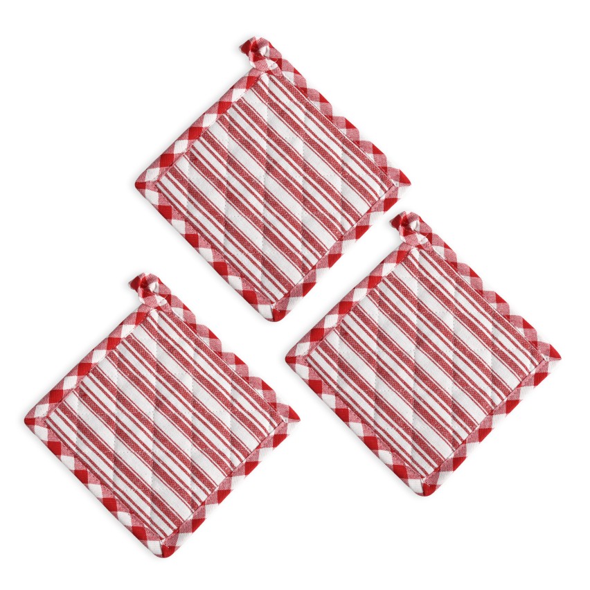 Presine cucina set 3 pezzi Fantasy cotone Sommaruga 