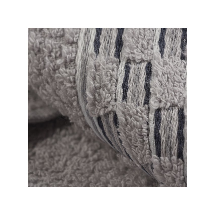 Vingi set asciugamani viso + ospite cotone Sophia grigio