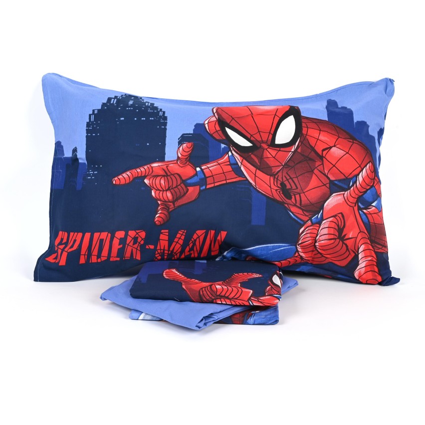 Completo letto con federa piazzata Spiderman cotone Marvel