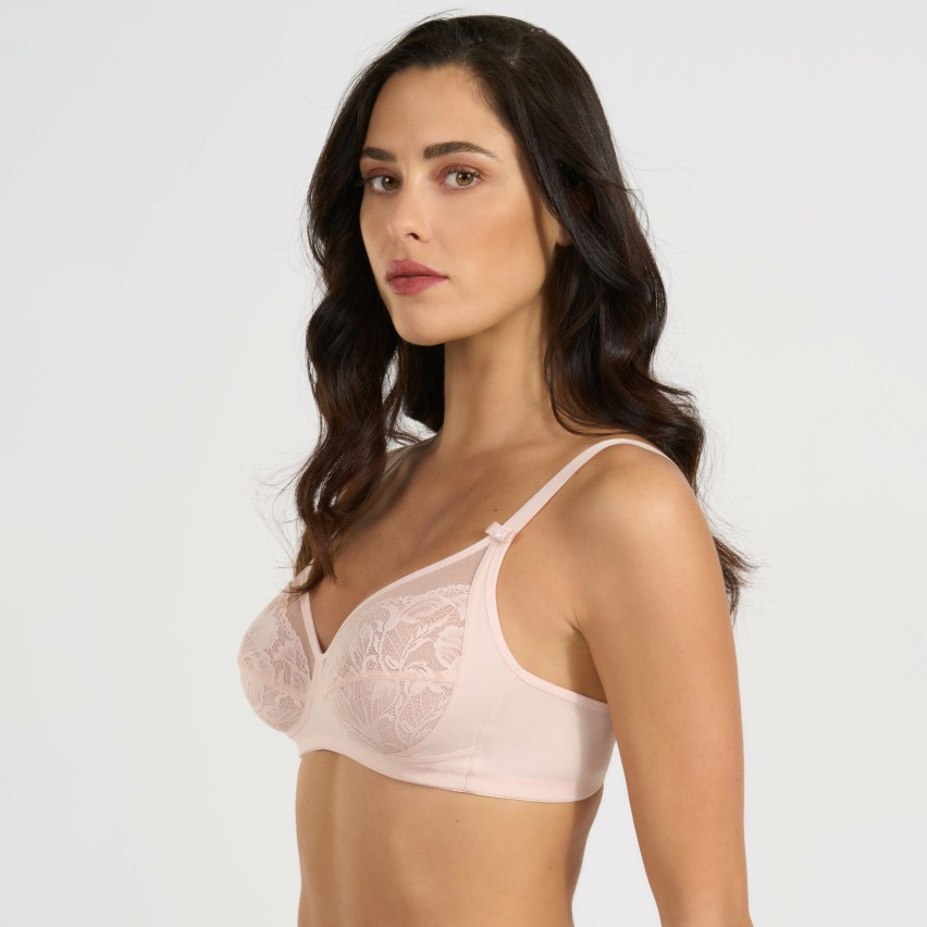 Reggiseno senza ferretto Spiman Alida microfibra e pizzo