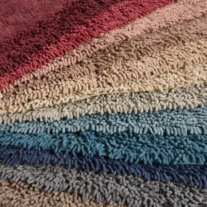 Tappeto bagno 100% cotone naturale Preziosa tinta unita BAT.0006