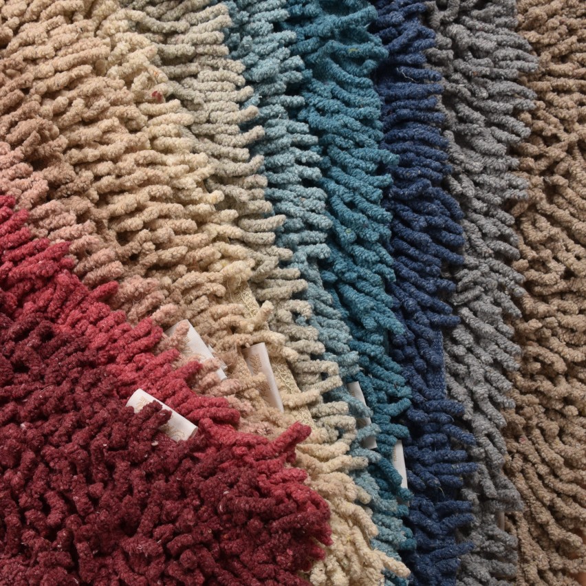 Tappeto bagno 100% cotone naturale Preziosa a pelo lungo tinta unita BAT.0007