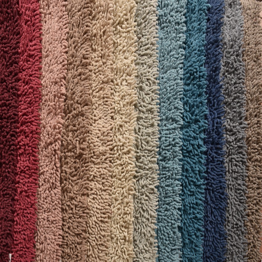 Tappeto bagno 100% cotone naturale Preziosa a pelo lungo tinta unita BAT.0007