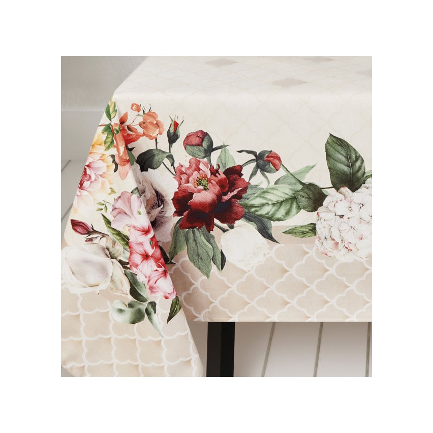 Tovaglia Vingi Tiffany cod.A15 in cotone con fiori