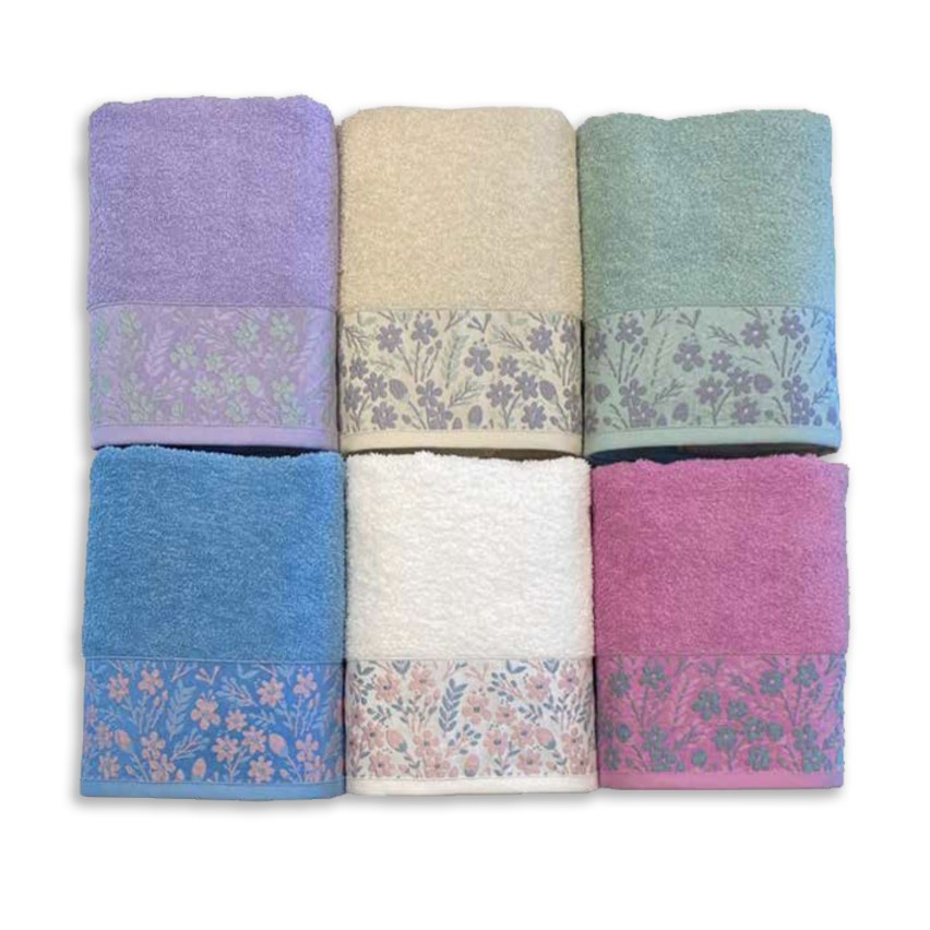 Vingi set asciugamani viso + ospite cotone Tiziana rosa