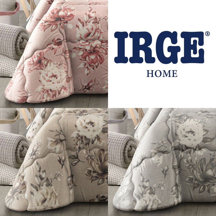 Trapunta piumone invernale Irge Angelica velluto floreale