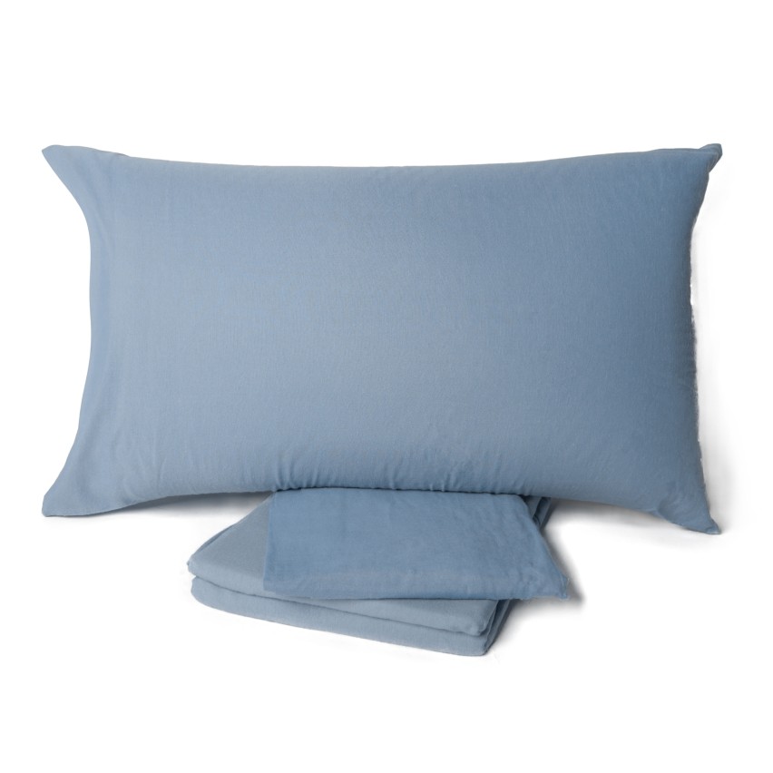 Completo letto lenzuola flanella Preziosa Soffice tinta unita